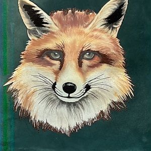 Anthropologie Miss Albright leather fox tote